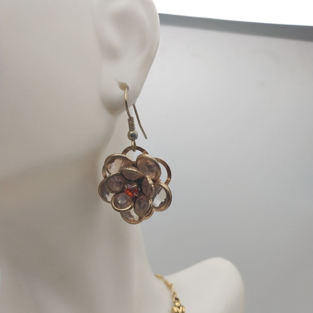 The lost garden flower bloom earrings